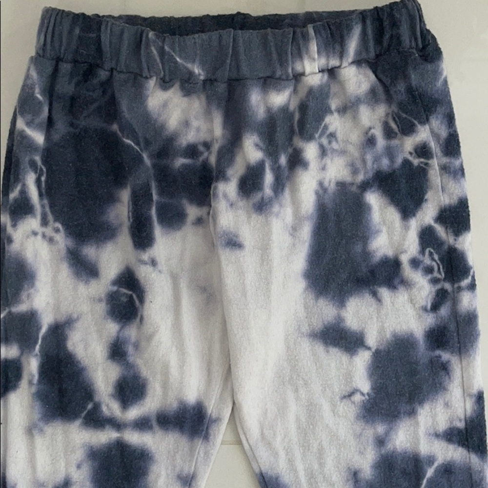 Vintage Havana Tie Dye Blue and White Joggers Size S - Picture 2 of 5
